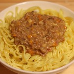 給食レシピ「ジャージャー麺」の再現